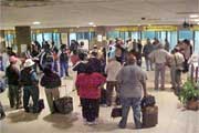 L'attente des bagages